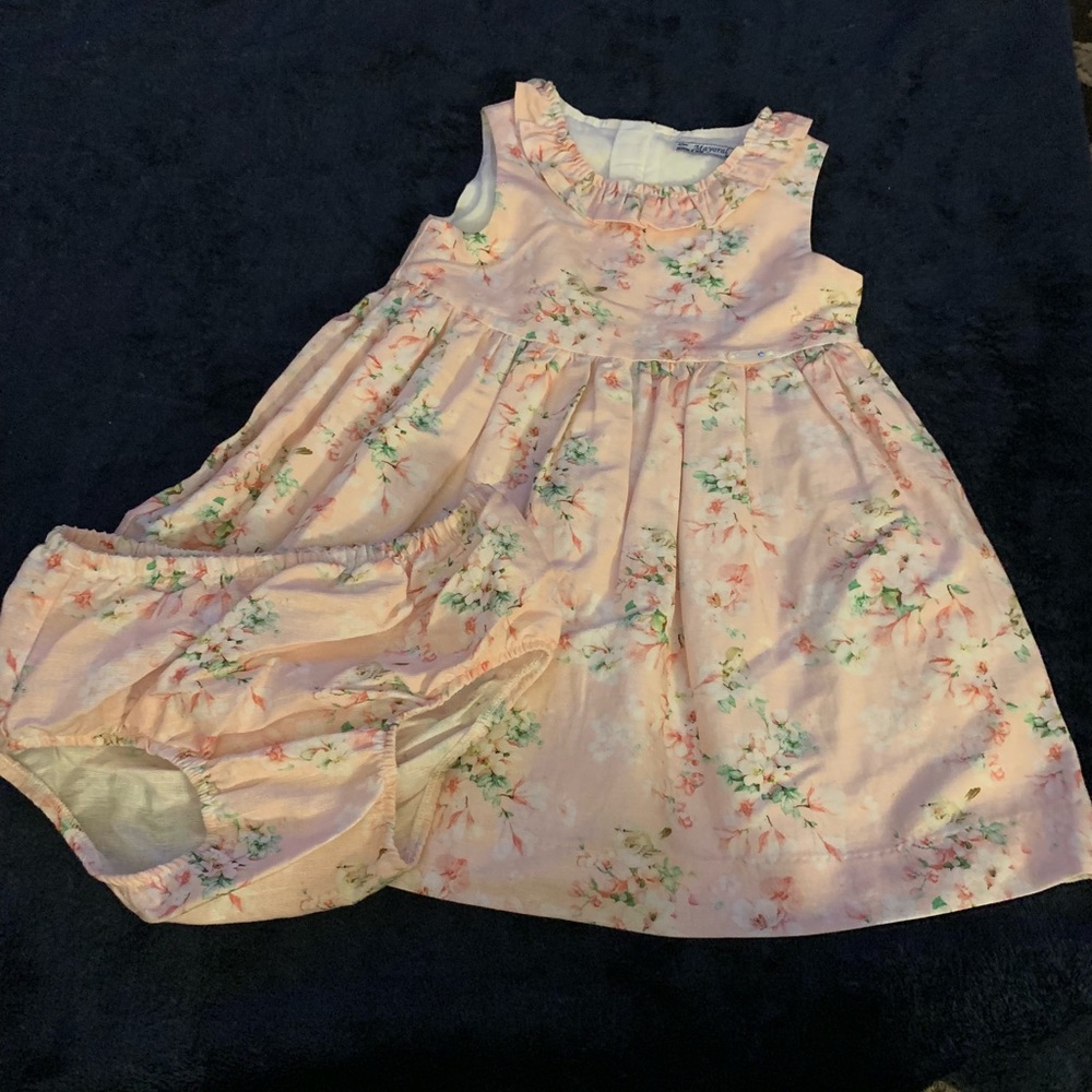 Linen girls dress
